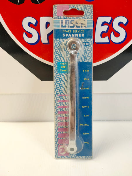 Laser 2602 Brake Service Spanner 1/4" x 7mm Hex