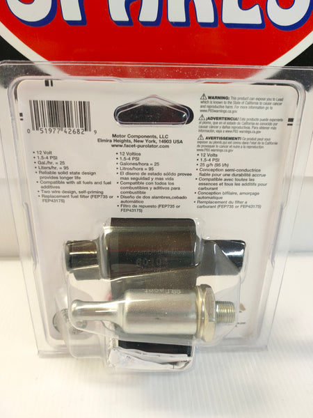 Facet Purolator Posi-Flo FEP04SV Universal Electronic Pump