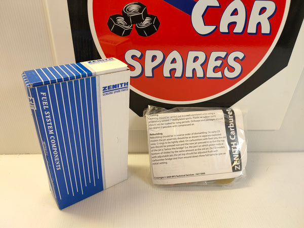 SU Zenith CDRK10 150CD Carburettor Rebuild Kit Triumph 2000 MK1 (Pair)