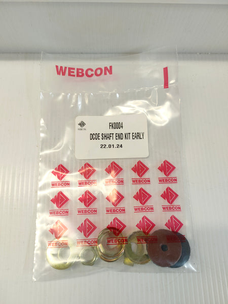 Webcon FK0004 Weber DCOE Carburettor (early) Shaft End Service Kit