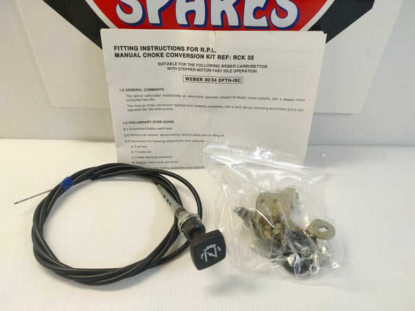 RPL RCK35 Weber 30/34 DFTH-ISC Manual Choke Conversion Kit