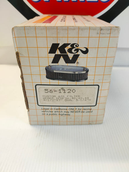 K&N 56-1120 Custom Air Filter Kit (Weber DCNF 36/40/42/44)