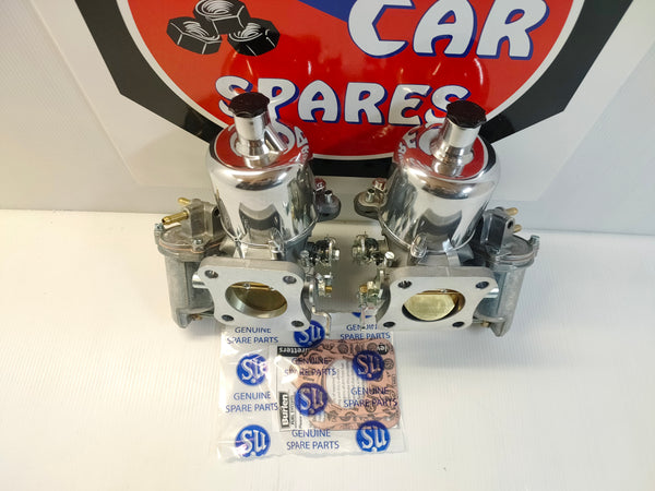 SU AVC981T HS6 Pair Carburettors Austin Healey 3000 MKII BJ7 6-cyl 1962-1964