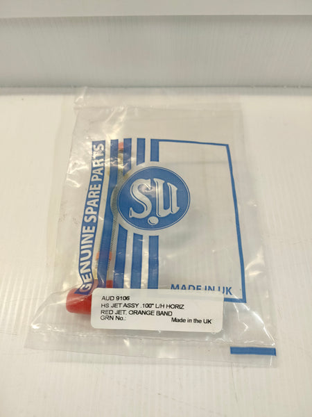 SU AUD9106 HS Jet Assembly .100" L/H Horizontal Red Jet Orange Band