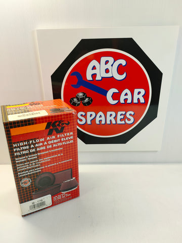 K&N 56-1710 Chrome Custom Fit Air Filter Kit Oval for Weber DCOE 50