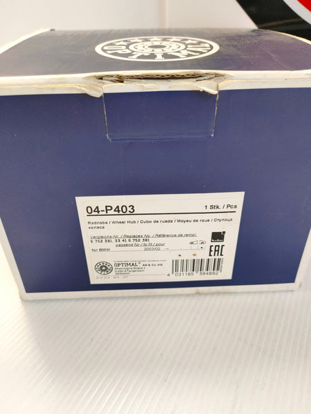 EAC Optimal 04-P403 BMW Wheel Hub 33 416 752 381 (E90/E91 3-Series)