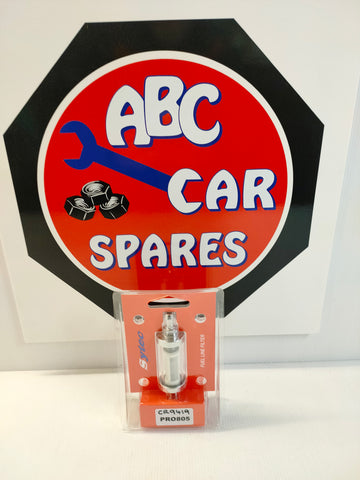 Sytec PRO805 / CR9419 Glass Cleanable Fuel Filter 8mm Tails