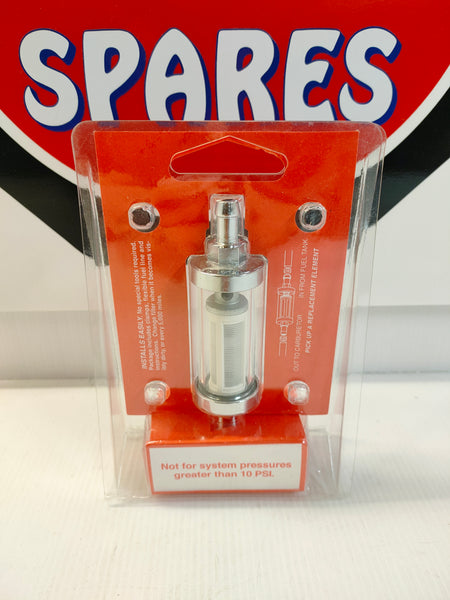 Sytec PRO805 / CR9419 Glass Cleanable Fuel Filter 8mm Tails
