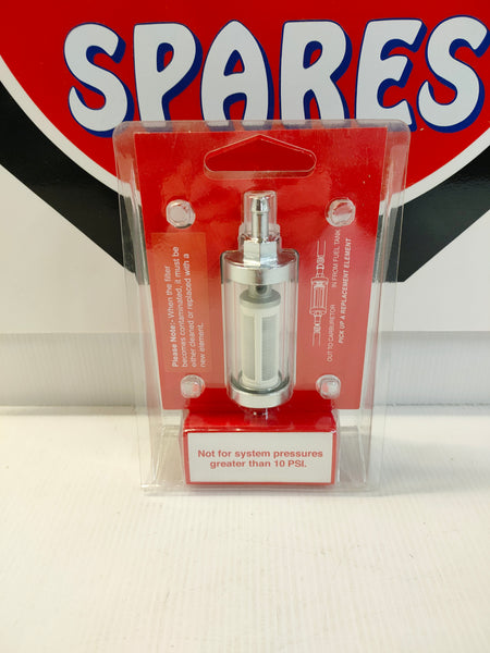Sytec PRO804 / CR9418 Glass Cleanable Fuel Filter 6mm Tails