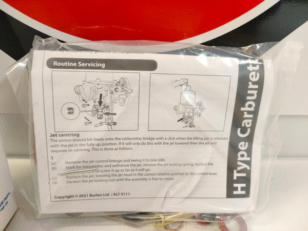 SU CRK230 H4 Carburettor Rebuild Kit Bentley / Rolls Royce (Single)