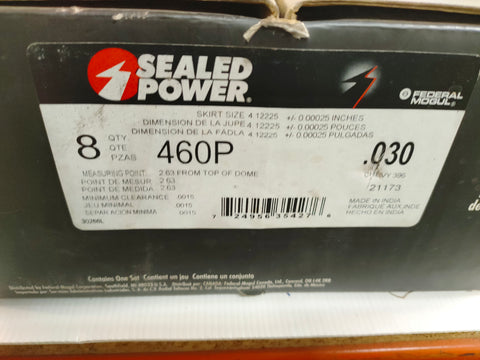 Sealed Power 460P .030 Oversize Cast Pistons Matched Weight (Chevy / GMC / Pontiac)