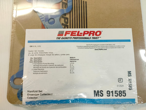 Fel-Pro MS91585 Engine Intake Manifold Gasket Set (GMC, Chevrolet etc)
