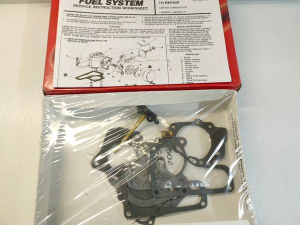 Standard Motor Parts 121A Carter 1-Barrel Model YF Carburettor Service Kit