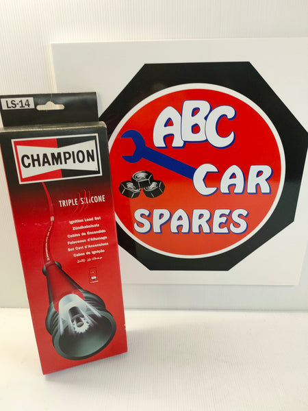 Champion LS-14 Triple Silicone Spark Plug HT Cable Set (Ford Escort etc)