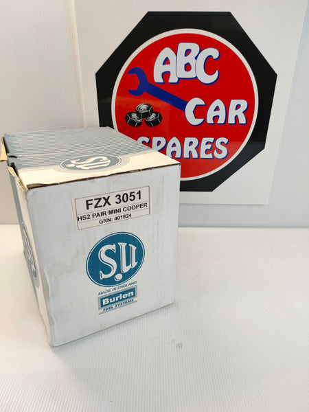 SU FZX3051 HS2 Pair Carburettors Mini Cooper incl Linkage 998cc