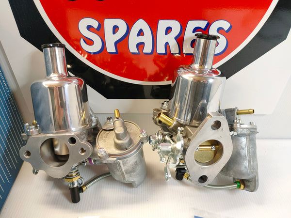 SU FZX3051 HS2 Pair Carburettors Mini Cooper incl Linkage 998cc