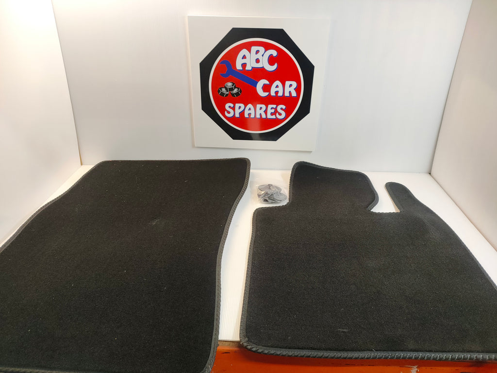 Unbranded Range Rover L322 Tailored Black Rubber Backed Carpet Floor Mats (03-12)