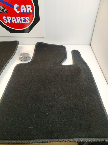 Unbranded Range Rover L322 Tailored Black Rubber Backed Carpet Floor Mats (03-12)