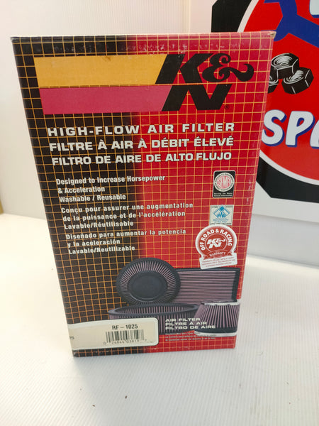 K&N RF-1025 High Flow Universal Clamp-On Engine Filter (Car & Bike)