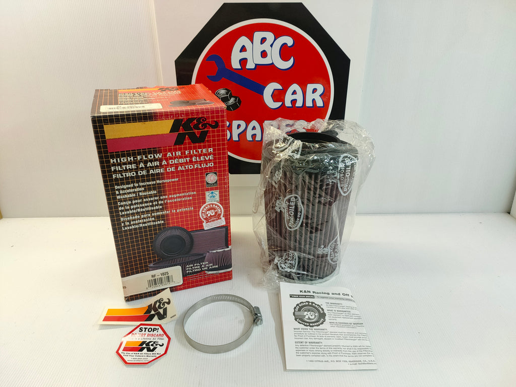 K&N RF-1025 High Flow Universal Clamp-On Engine Filter (Car & Bike)