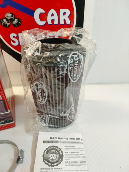 K&N RF-1025 High Flow Universal Clamp-On Engine Filter (Car & Bike)