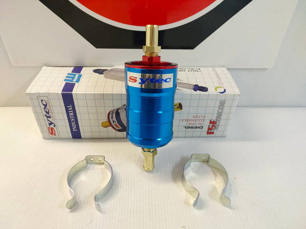 Sytec BulletA6-B In-Line High Pressure Fuel Filter 12mm - 12mm