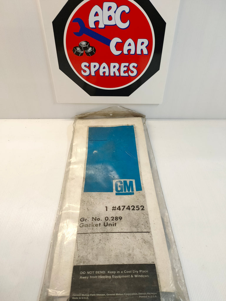 GM 474252 Upper Engine 'Valve Grind' Gasket Set (Chevrolet 350ci)