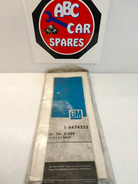 GM 474252 Upper Engine 'Valve Grind' Gasket Set (Chevrolet 350ci)