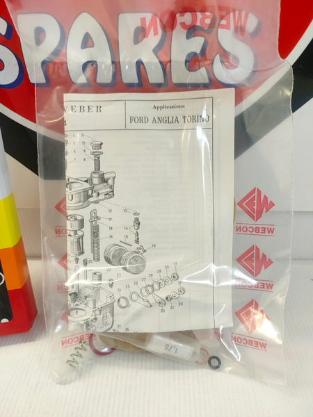 Webcon WE437 9300270500 Weber 28/36 DCD & 36DCD Carburettor Service Kit
