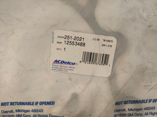 AC Delco 251-2021 / GM 12553488 Engine Water Pump Gasket (GMC, Chevrolet etc)