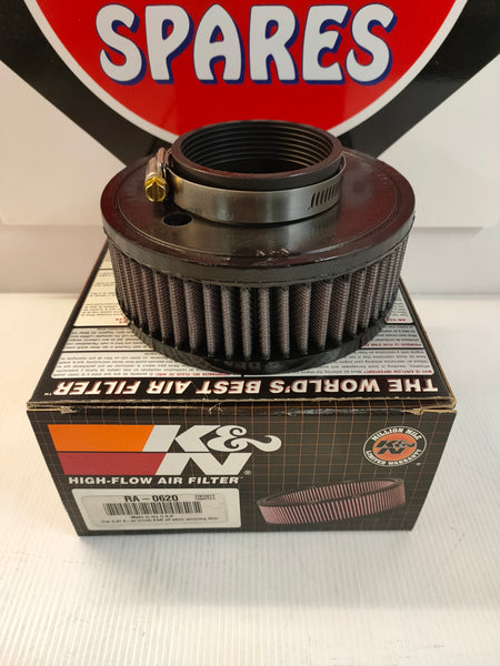 K&N RA-0620 Universal Reusable Air Filter (Zenith / Holley Carbs)