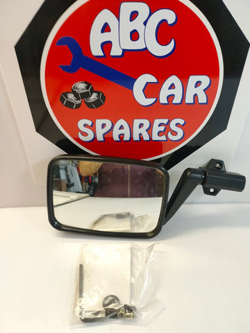 Autosafe AT60RCE Right Hand Convex Light Van Mirror Black Finish 185mm x 130mm
