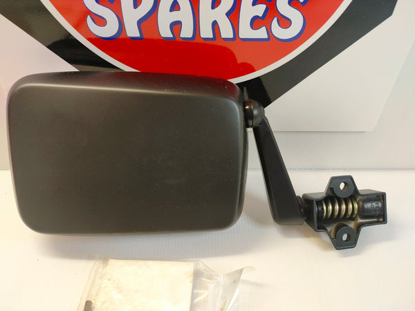 Autosafe AT60RCE Right Hand Convex Light Van Mirror Black Finish 185mm x 130mm