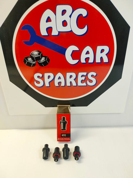 Champion HTC 'Red' Set of 4 Spark Plug HT Connectors / Caps