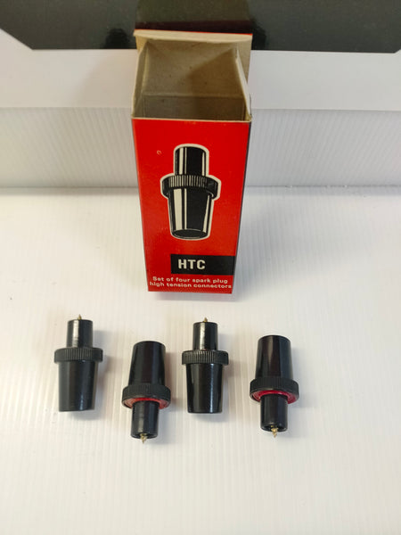 Champion HTC 'Red' Set of 4 Spark Plug HT Connectors / Caps