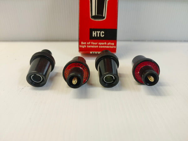 Champion HTC 'Red' Set of 4 Spark Plug HT Connectors / Caps