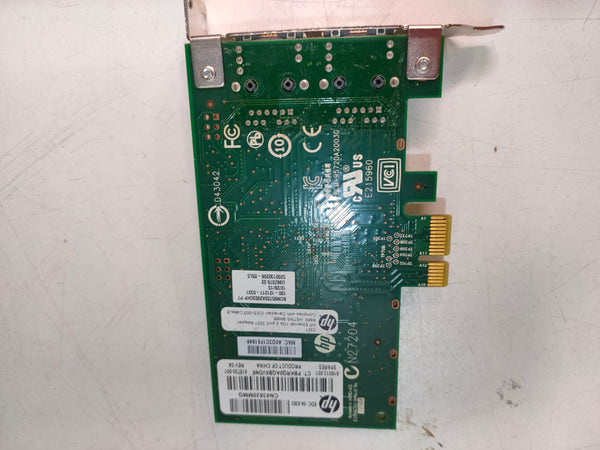 HP 616012-001 Dual Port 332T 1GB Ethernet PCI-E Network Adapter Card Low Profile